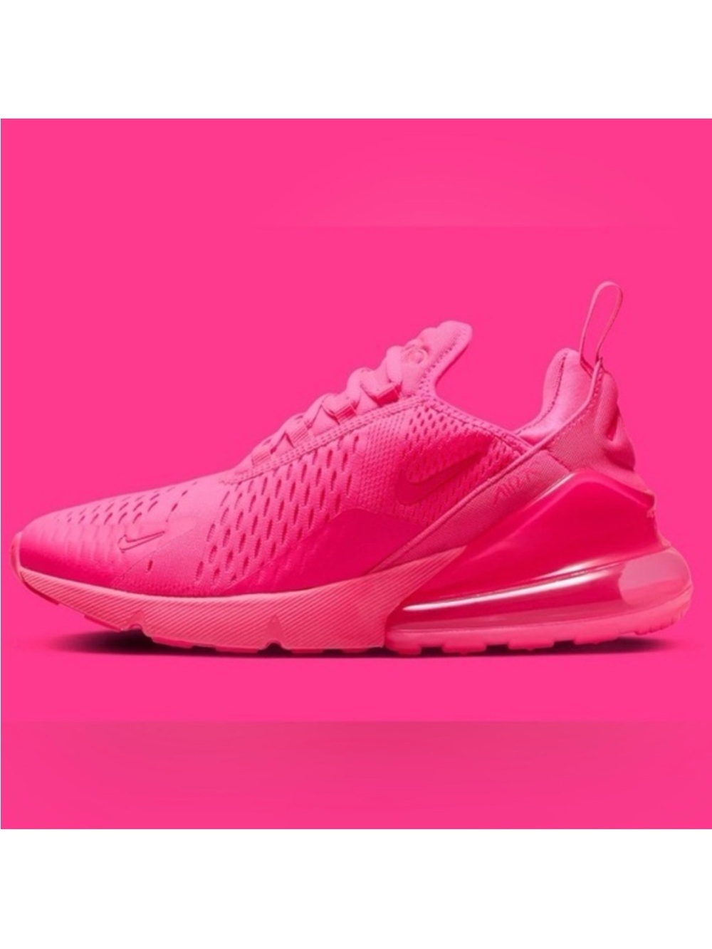 Nike Air Max 270 Hyper Pink Hot Pink Women’s Size 7.5 Excellent Preowned